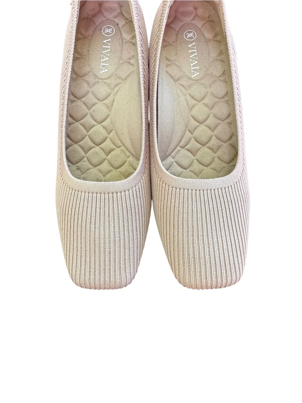 VIVAIA Margot Wedge Women's Square Toe Slip On Pumps Size 37 (6.5)